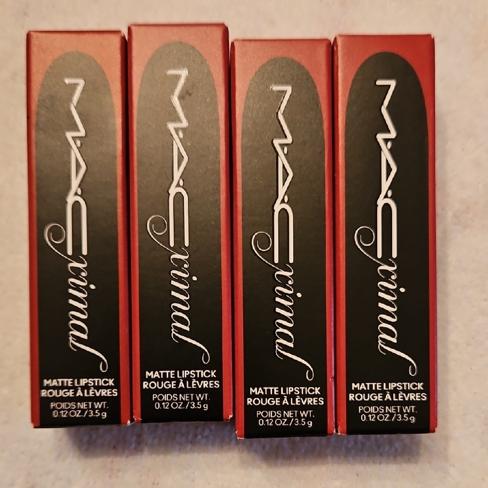 MAC Cosmetics Lipstick Set - Russian Red x4
